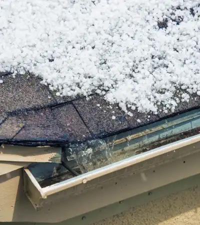 Hail and storm damage roof repair in Calgary by Blueprint Roofing