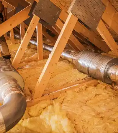 Poor roof ventilation and heat buildup damage in Calgary by Blueprint Roofing