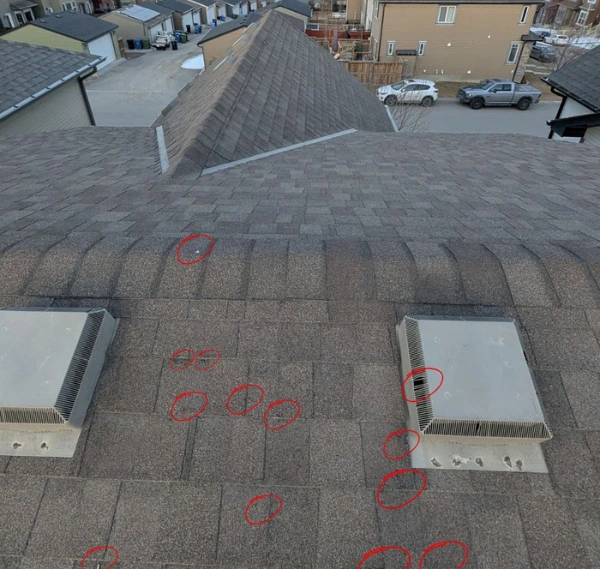 Residential roofing services in Airdrie by Blueprint Construction including roof repair roof replacement and roof maintenance